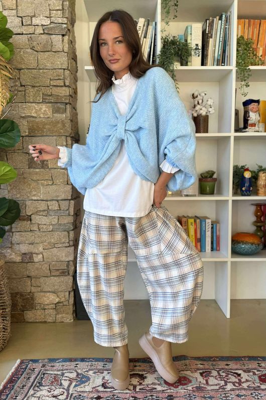 Big Softie Batwing Or Butterfly Knit Baby Blue